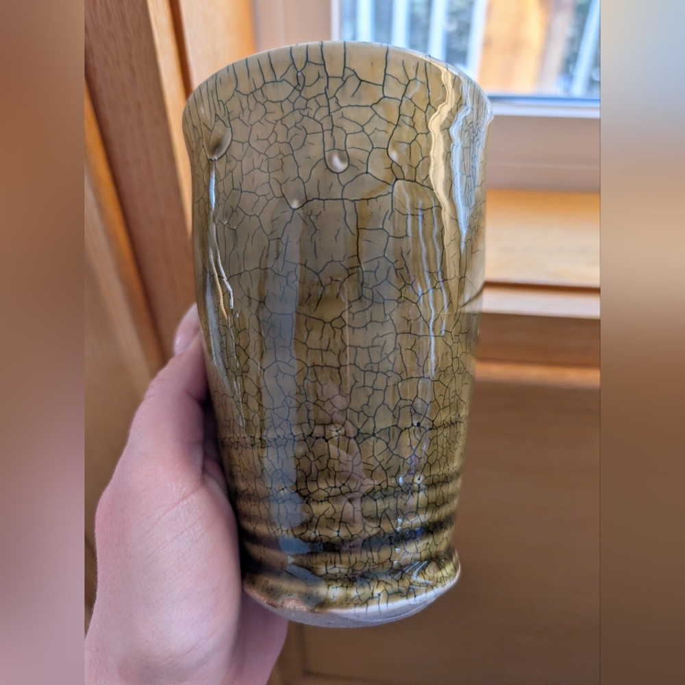 Cracked Glaze Reptile Water Dish